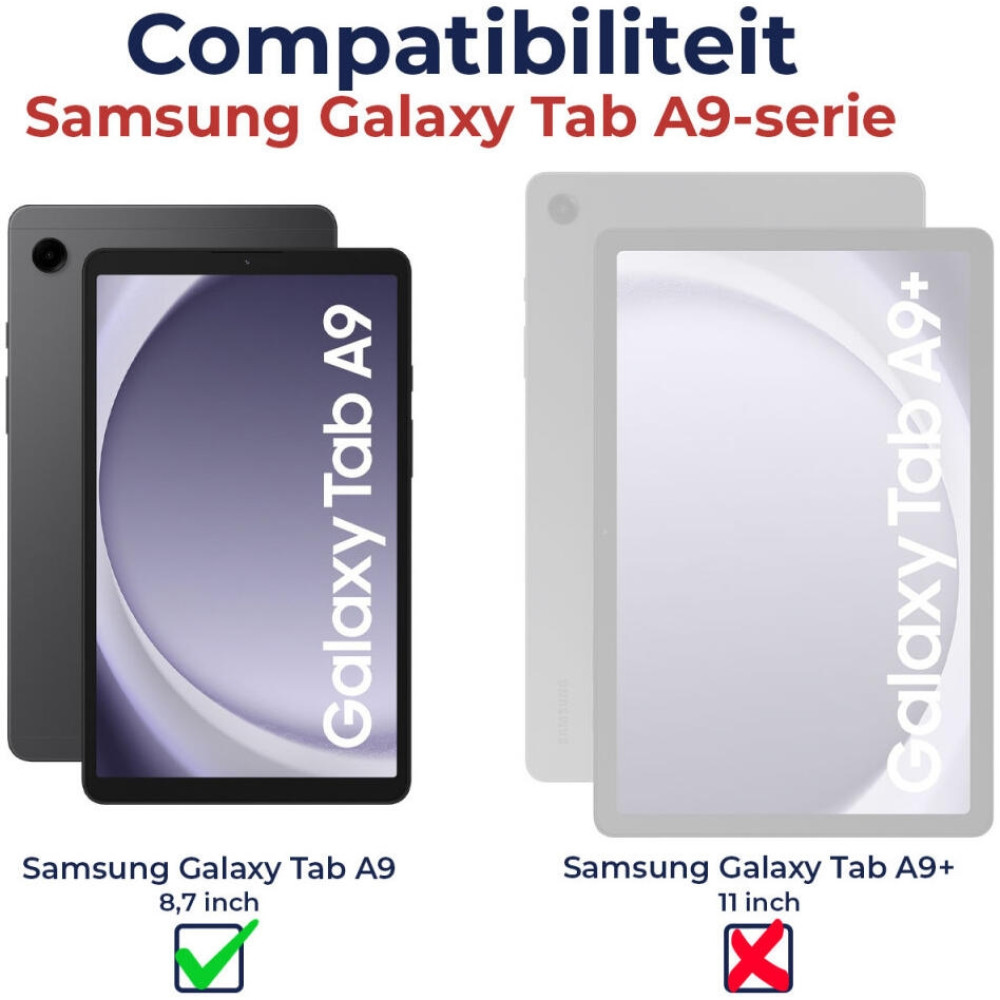 HappyCase Ανθεκτική Θήκη για Παιδιά - Samsung Galaxy Tab A11 / A9 8.7" X110 / X115 - Black (8719246437038)