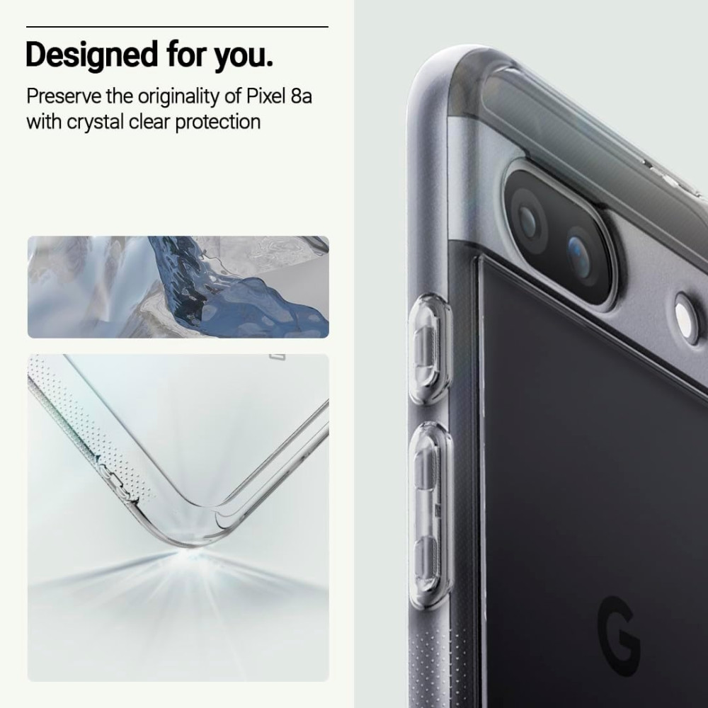 Διάφανη Ανθεκτική Σκληρή Θήκη - Google Pixel 8a - Caseology Capella - Crystal Clear (ACS07453)