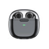 Recci REP-W50 Amber Wireless Earphones Transparent Design - Ασύρματα Ακουστικά Bluetooth με Θήκη Φόρτισης - Black (6955482518618)