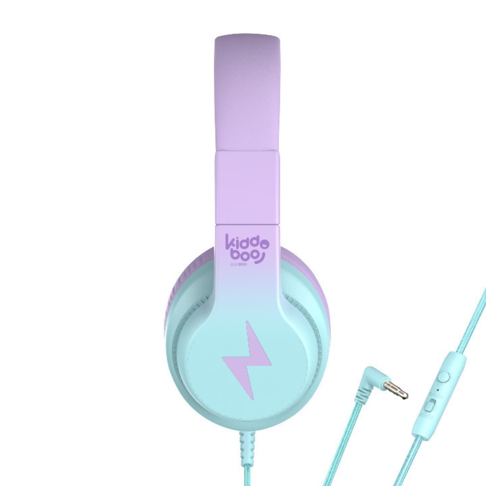 Kiddoboo Headphones P13 - Ενσύρματα Ακουστικά Κεφαλής για Παιδιά με Ασφαλή Μέγιστη Ένταση Ήχου & 1 x Θύρα Jack 3.5mm - Lilac (KBP13LIL)
