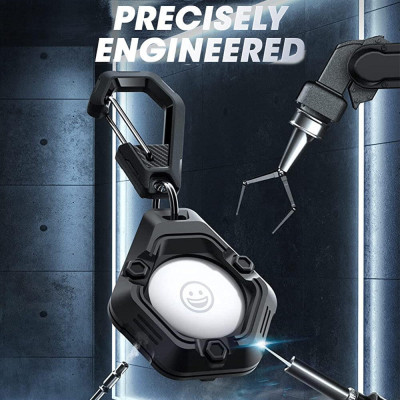 Supcase Unicorn Beetle Pro - Ανθεκτική Θήκη / Μπρελόκ Σιλικόνης Apple AirTag - 4 Τεμάχια - Black (843439113268)