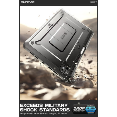 Full Body Ανθεκτική Θήκη με Υποδοχή για Apple Pencil - Apple iPad Pro 13" 2025 / 2024 - Supcase Unicorn Beetle Pro - Black (843439143005)