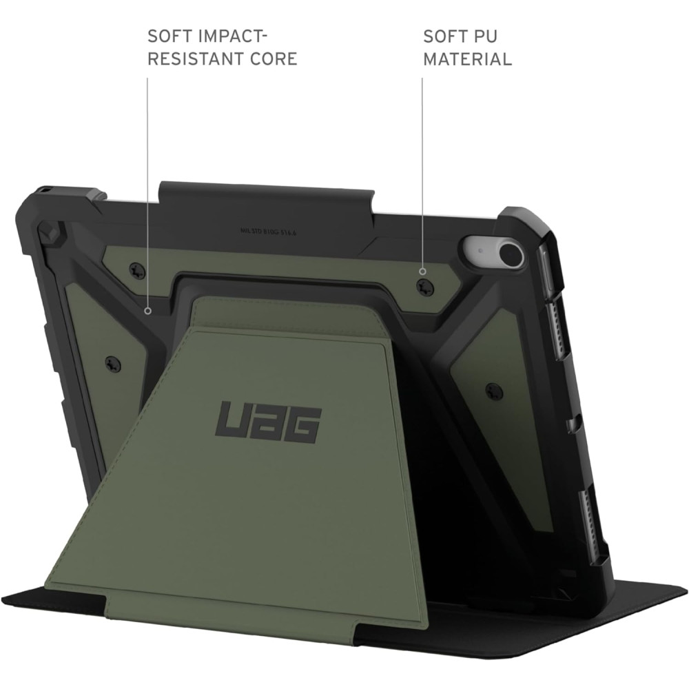 UAG Metropolis SE - Flip Ανθεκτική Θήκη με Υποδοχή για Apple Pencil - Apple iPad Air 7 2025 11" / iPad Air 6 2024 11" / Air 5 2022 10.9" / Air 4 2020 10.9" - Olive (124473117272)