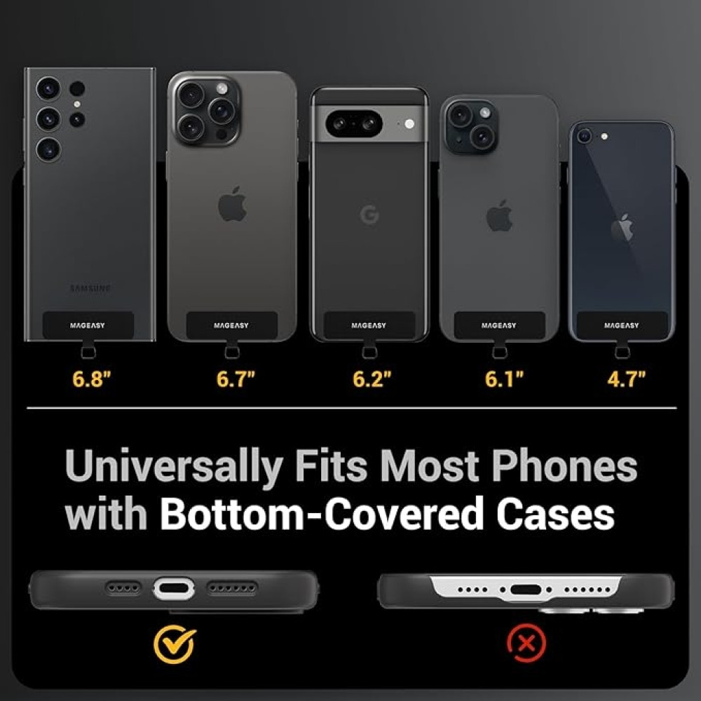 SwitchEasy MagEasy Sling Strap & Strap Card 20mm - Αποσπώμενο Λουράκι Λαιμού για Θήκες Κινητών iPhone - Burgundy (MPHIPH159BD23)