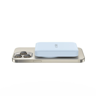 Tech-Protect PB11 LifeMag Magnetic MagSafe PowerBank - Φορητή Μπαταρία Φόρτισης με Ασύρματη Φόρτιση MagSafe 15W / 1 x Type-C - 20W - 10.000mAh - Blue (5906302309511)