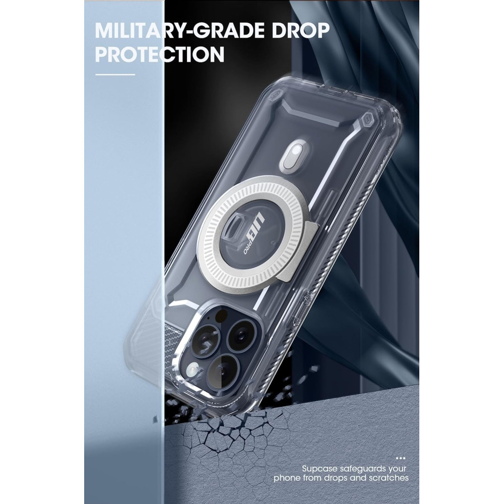 Θήκη Apple iPhone 15 Pro Max - Supcase Unicorn Beetle Pro Mag Ανθεκτική με MagSafe - Clear (843439138643)