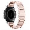 Spacecase Stainless Steel - Universal Μεταλλικό Λουράκι για Smartwatches (20mm) από Ανοξείδωτο Ατσάλι - Pink (5903943240609)