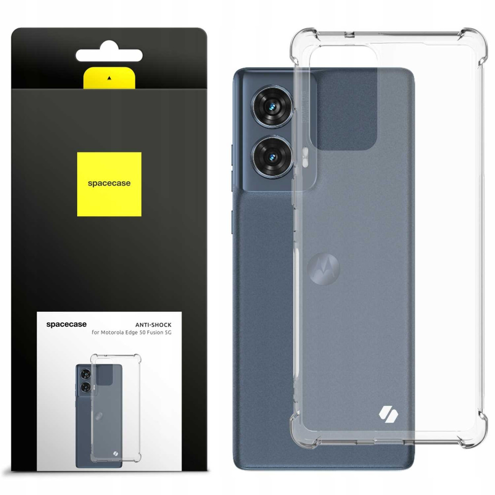 Διάφανη Θήκη Σιλικόνης - Motorola Edge 50 Fusion - Spacecase Anti-Shock - 1mm - Clear (5905719110086)