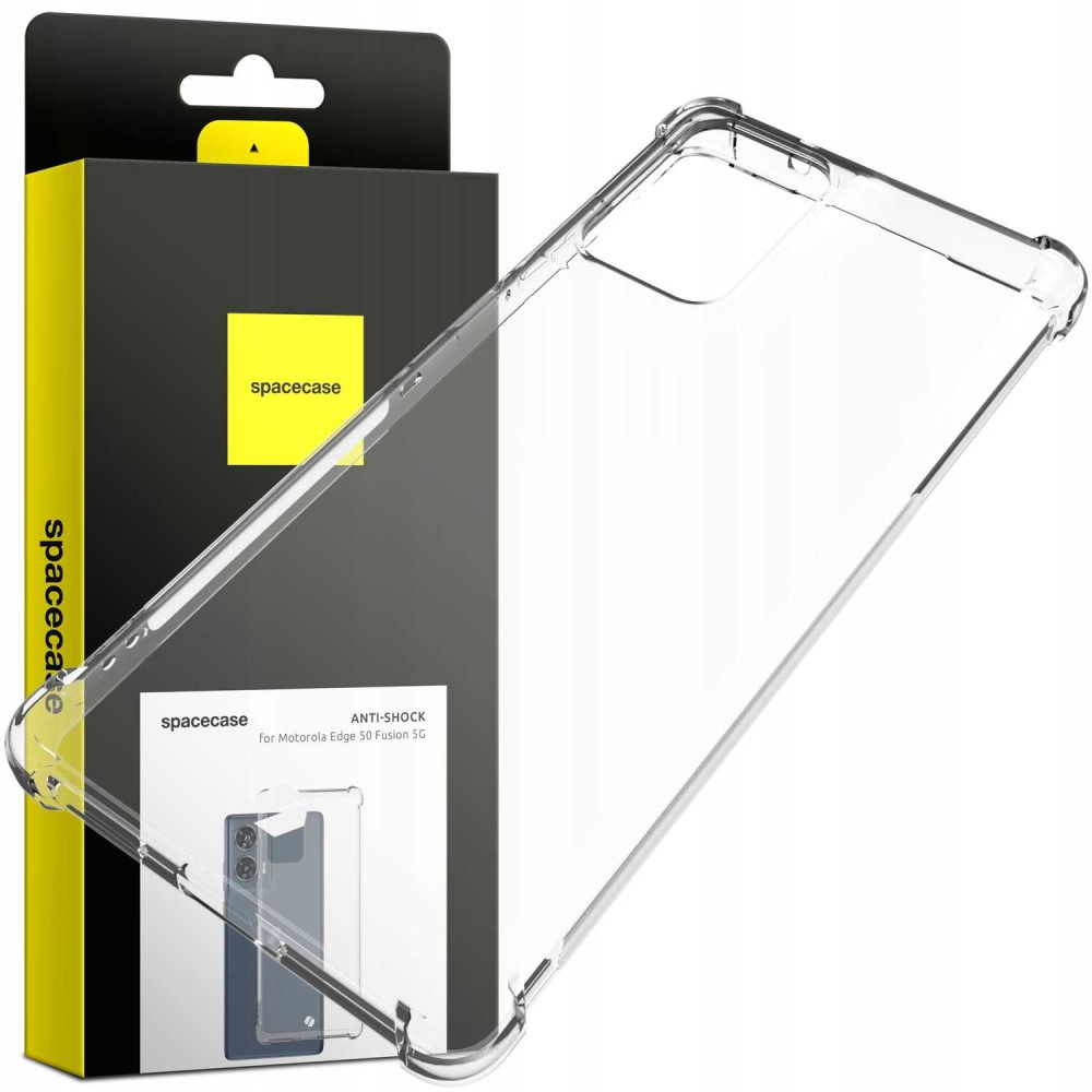 Διάφανη Θήκη Σιλικόνης - Motorola Edge 50 Fusion - Spacecase Anti-Shock - 1mm - Clear (5905719110086)