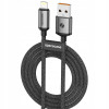 Spacecase Lightning Cable CL04 - Καλώδιο Φόρτισης και Μεταφοράς Δεδομένων USB-A σε Lightning - 100cm - 3A - Black (5905719109196)