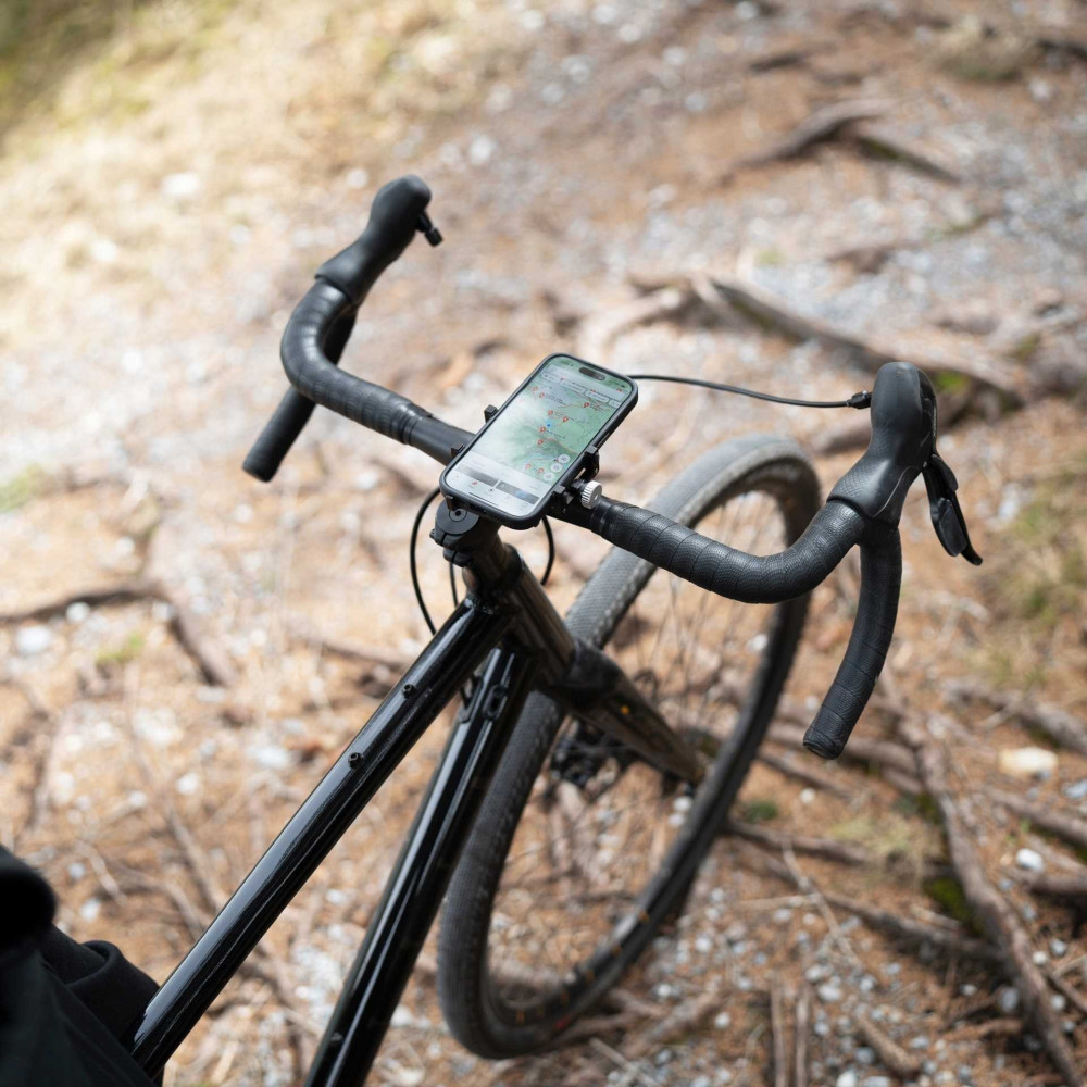 Spacecase Universal Bike Phone Holder BH01 - Μεταλλική Βάση Στήριξης Ποδηλάτου / Μηχανής / Scooter για Smartphones / Κινητά 4.7" - 7" - Black (5905719109486)
