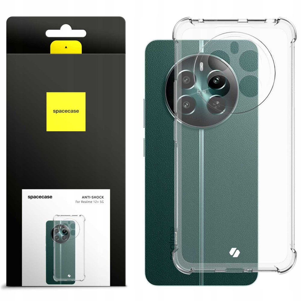 Διάφανη Θήκη Σιλικόνης - Realme 12 Plus - Spacecase Anti-Shock - 1mm - Clear (5905719110413)