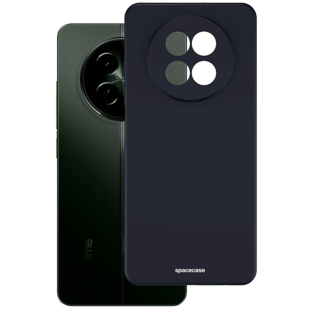 Θήκη Σιλικόνης - Realme 12 5G / 12x 5G - Spacecase Silicone Case - Black (5905719110444)
