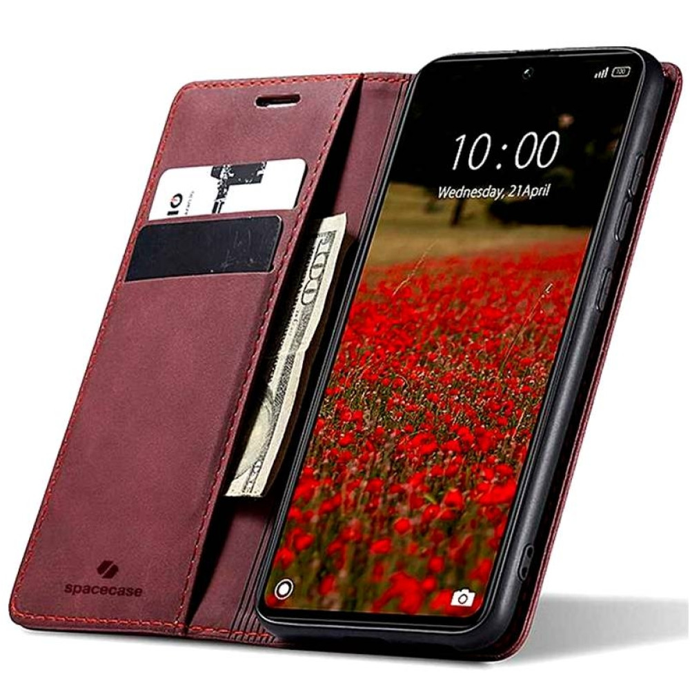 Θήκη Πορτοφόλι - Xiaomi Redmi Note 13 Pro 5G / Poco X6 - Spacecase Wallet - Red (5905719108106)