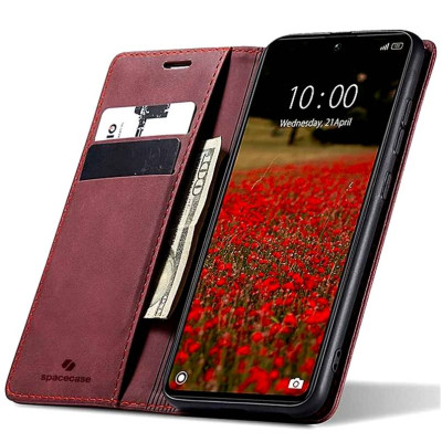 Θήκη Πορτοφόλι - Xiaomi Redmi Note 13 Pro 5G / Poco X6 - Spacecase Wallet - Red (5905719108106)