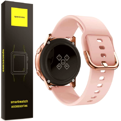 Spacecase Silicone Band - Universal Λουράκι Σιλικόνης για Smartwatches (20mm) - Pink (5903943240449)
