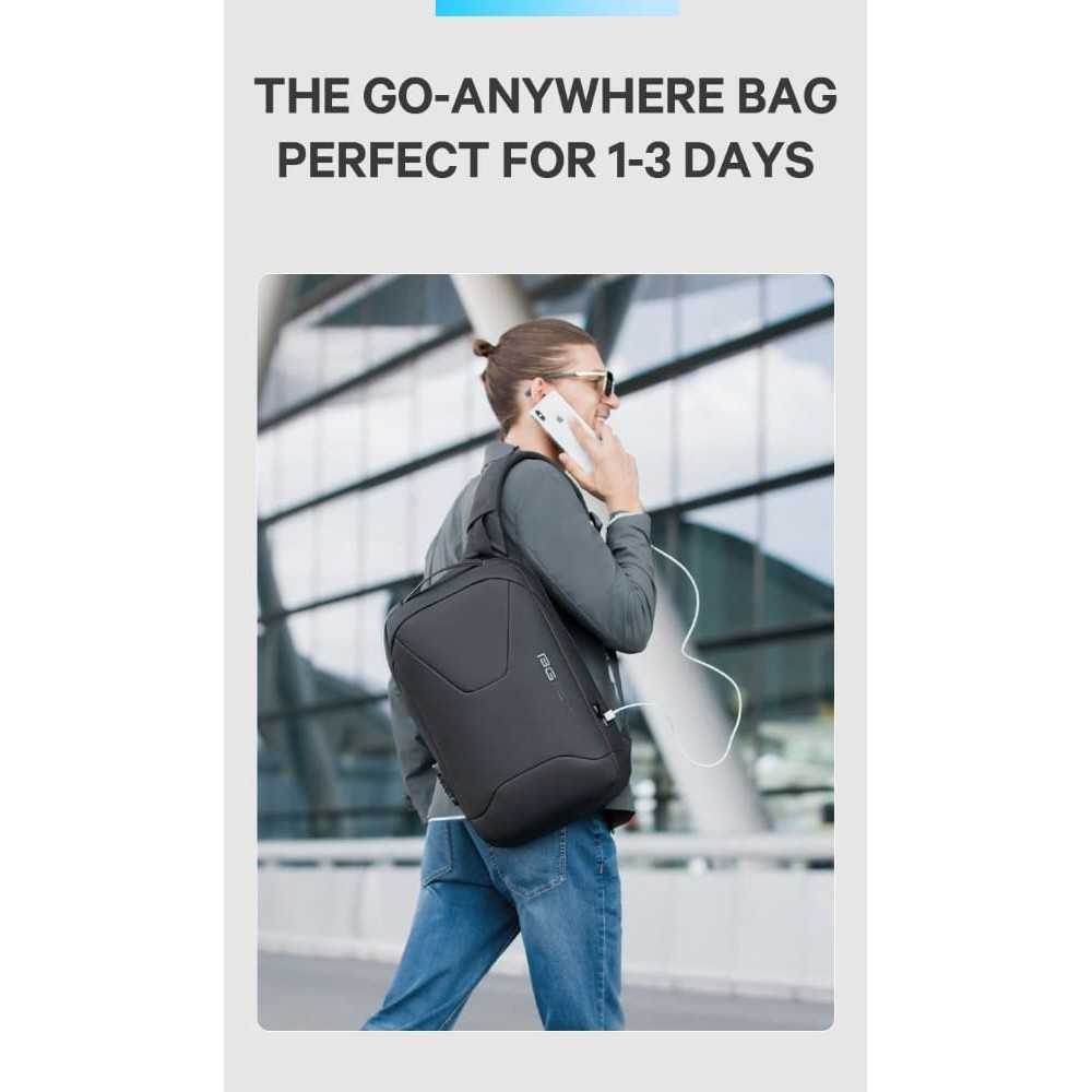 Bange 22188 - Σακίδιο Πλάτης / Τσάντα Μεταφοράς Laptop έως 15.6" - 21L - Black