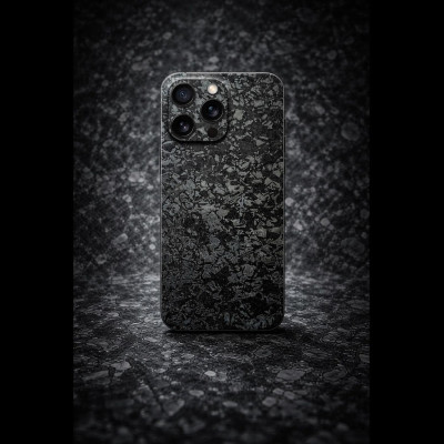 Αυτοκόλλητο Skin Προστασίας Πλάτης - Apple iPhone 15 Pro - Gams Premium Vinyl Skin Back Plate - Forged Carbon (GAMS-VNL-SKIN-FC-001-076)