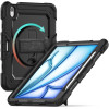Tech-Protect Solid 360 - Ανθεκτική Θήκη με Λαβή / Backstand / Ζώνη Μεταφοράς - Apple iPad Air 7 2025 11" / Air 6 2024 11" - Black (5906302308736)