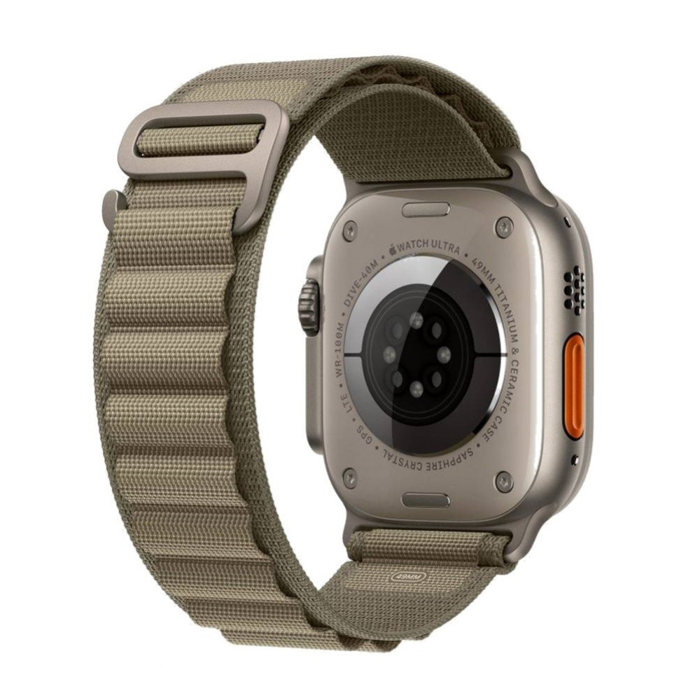 Tech-Protect Nylon Pro Λουράκι - Apple Watch Ultra/SE/11/10/9/8/7/6/5/4 (49/46/45/44mm) - Titanium / Olive (5906302301539)