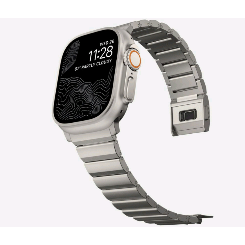 Tech-Protect Steelband - Μεταλλικό Λουράκι από Ανοξείδωτο Ατσάλι - Apple Watch Ultra/SE/11/10/9/8/7/6/5/4 (49/46/45/44mm) - Titanium (5906302300501)