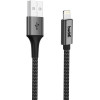 Buddi Flex - Καλώδιο Φόρτισης και Μεταφοράς Δεδομένων USB-A σε Lightning - 100cm - 12W - Black - 5 Έτη Εγγύηση (8719246446115)