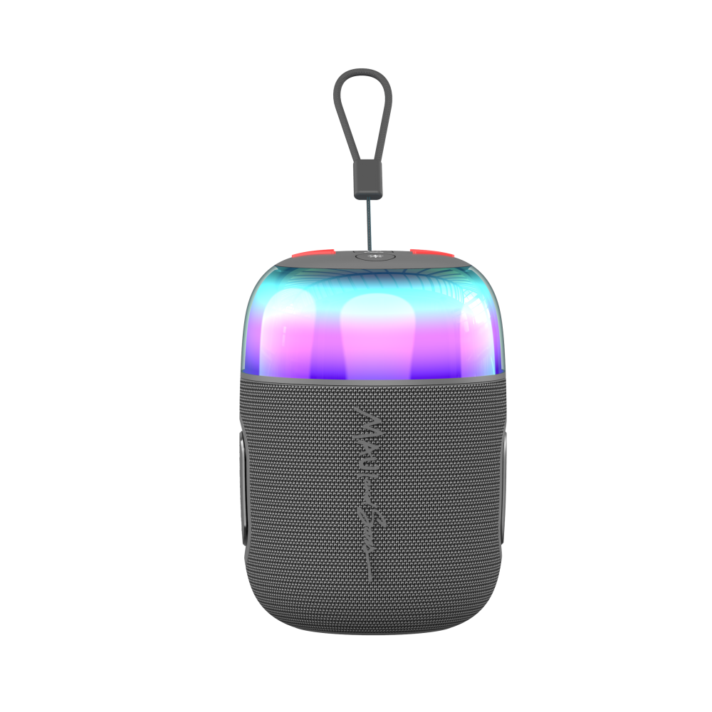 Egoboo X Maui and Sons BT Led Speaker Pulse - Ασύρματο Φορητό Ηχείο Bluetooth με Φωτισμό RGB - Grey (MUS2GRY)
