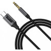 Buddi Flex - Καλώδιο Ήχου Type-C (Male) σε AUX Jack 3.5mm (Male) με DAC Τσιπ - 100cm - 5 Έτη Εγγύηση - Black (8719246449000)