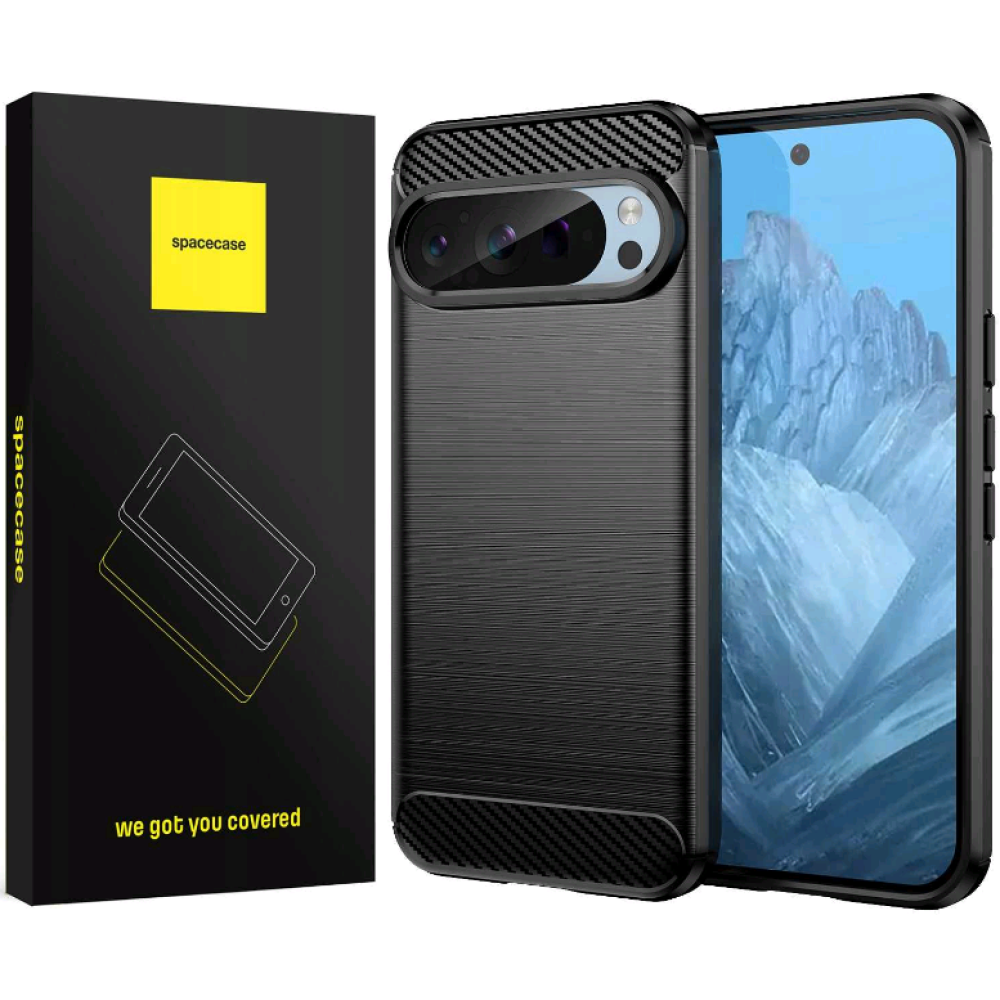 Θήκη Σιλικόνης - Google Pixel 9 / 9 Pro - Spacecase Carbon - Black (5905719111250)