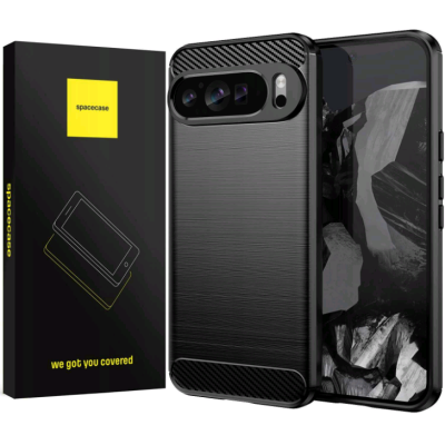 Θήκη Σιλικόνης - Google Pixel 9 Pro XL - Spacecase Carbon - Black (5905719111267)