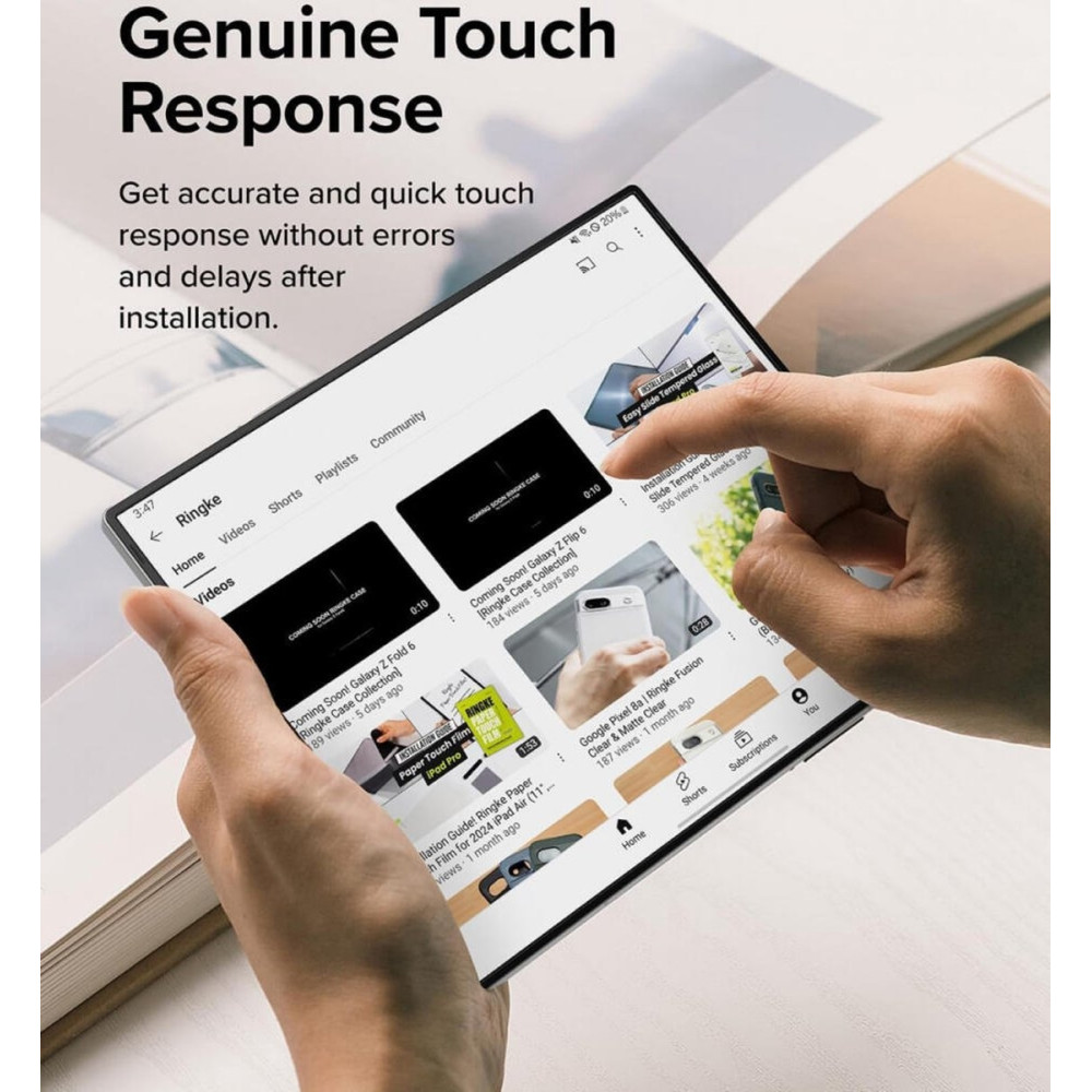 Μεμβράνη Προστασίας Μεγάλης Εσωτερικής Οθόνης - Samsung Galaxy Z Fold6 - Ringke Dual Easy Film - 2 Τεμάχια - Clear (8809961786976)