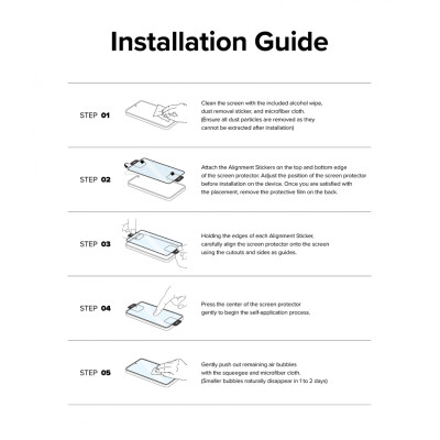 Αντιχαρακτικό Προστατευτικό Γυαλί Εξωτερικής Οθόνης - Samsung Galaxy Z Fold6 - Ringke Cover Display Tempered Glass - 2 Τεμάχια - Clear (8809961786983)