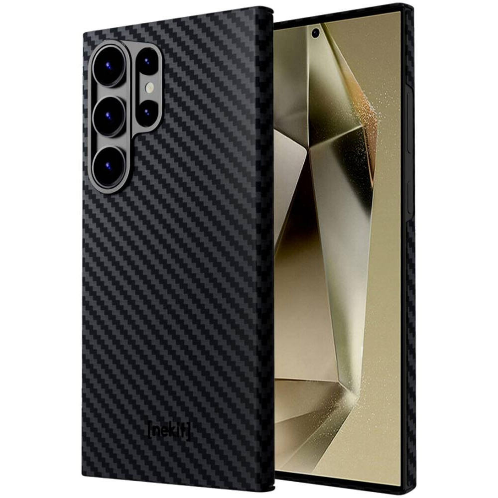 Σκληρή MagSafe Θήκη Aramid Fiber - Samsung Galaxy S24 Ultra - Nekit Fiber - 1mm - 1500D Kevlar - Black (8719246451959)