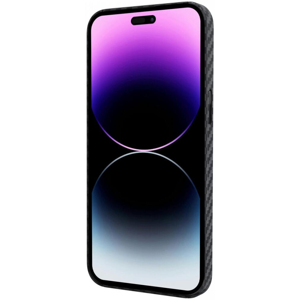 Nekit Fiber - Σκληρή MagSafe Θήκη Aramid Fiber - Apple iPhone 14 Pro - 1mm - 1500D Kevlar - Black (8719246451935)