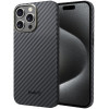 Θήκη Apple iPhone 15 Pro Max - Nekit Fiber - Σκληρή Aramid Fiber με MagSafe - 1mm - 1500D Kevlar - Black (8719246451898)