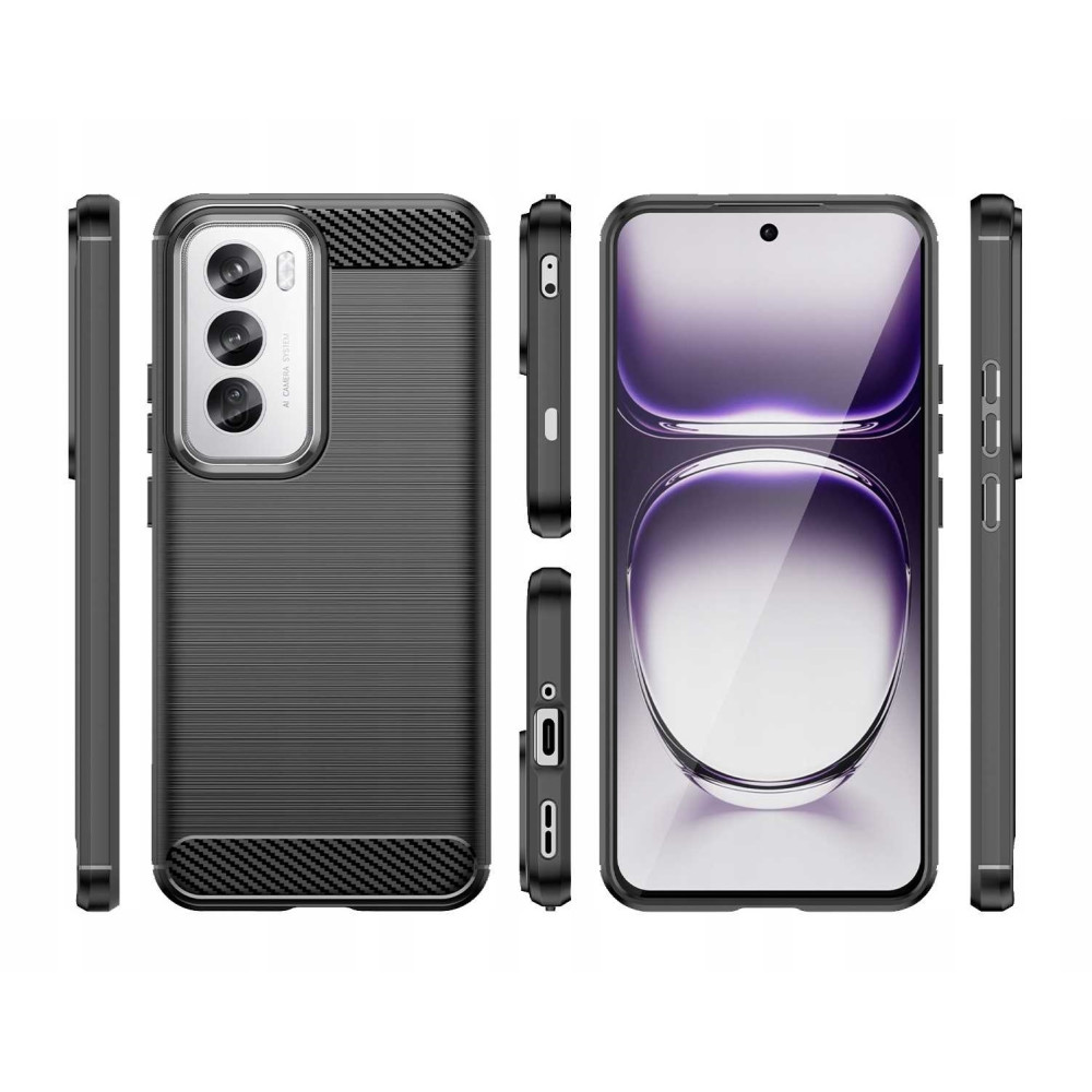 Θήκη Σιλικόνης - Oppo Reno12 Pro - Spacecase Carbon - Black (5905719111106)