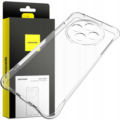 Διάφανη Θήκη Σιλικόνης - Oppo Reno12 F 5G / 12 F 4G / 12 FS 5G / 12 FS 4G - Spacecase Anti-Shock - 1mm - Clear (5905719111076)