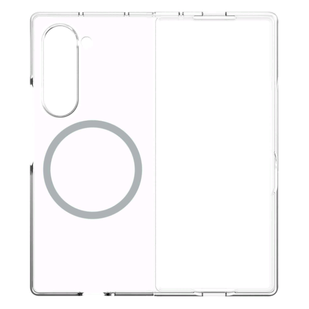 Διάφανη Σκληρή Θήκη MagSafe - Samsung Galaxy Z Fold6 - Spacecase Crystal MagCase - 2mm - Clear (5905719110857)