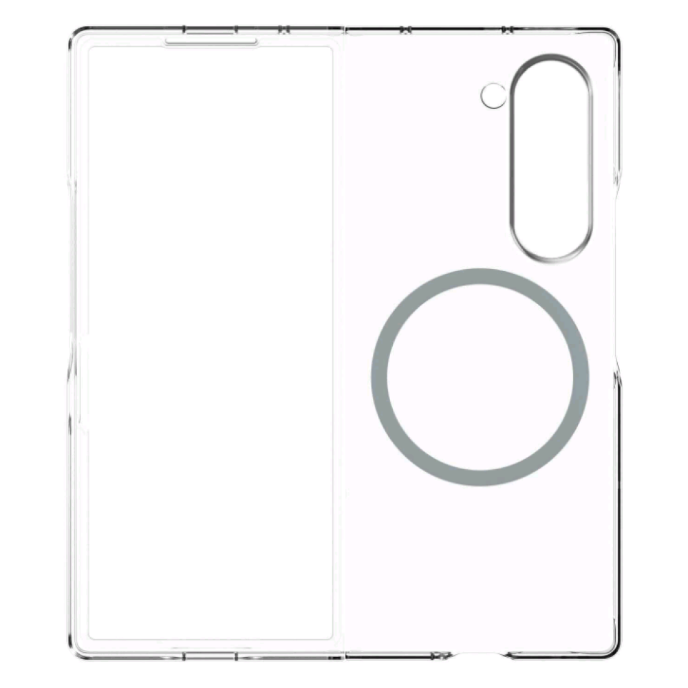 Διάφανη Σκληρή Θήκη MagSafe - Samsung Galaxy Z Fold6 - Spacecase Crystal MagCase - 2mm - Clear (5905719110857)