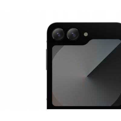 Αντιχαρακτικό Γυαλί Προστασίας για Φακό Κάμερας με Πλαίσιο Αλουμινίου - Samsung Galaxy Z Flip6 - Spacecase Camera Ring - Black (5905719110987)