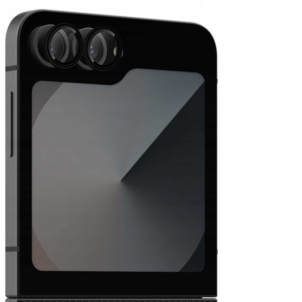 Αντιχαρακτικό Γυαλί Προστασίας για Φακό Κάμερας με Πλαίσιο Αλουμινίου - Samsung Galaxy Z Flip6 - Spacecase Camera Ring - Black (5905719110987)