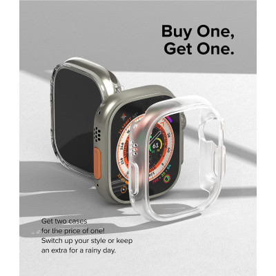 Ringke Slim Case - Σκληρή Θήκη Apple Watch Ultra 3 / Ultra 2 / Ultra 1 49mm - Alpine Clear / Clear - 2 Τεμάχια (8809961786112)