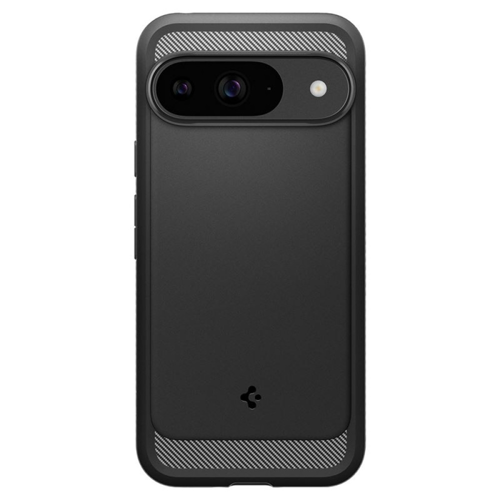 Ανθεκτική Θήκη Σιλικόνης - Google Pixel 9 / 9 Pro - Spigen Rugged Armor - Matte Black (ACS07685)
