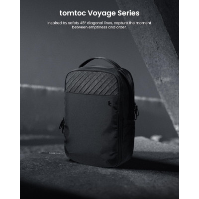 Tomtoc Voyage-T50 Laptop Backpack - Σακίδιο / Τσάντα Πλάτης & Μεταφοράς Laptop έως 15.6" & Tablet έως 12.9" - 20L - Black (T50M1D1)
