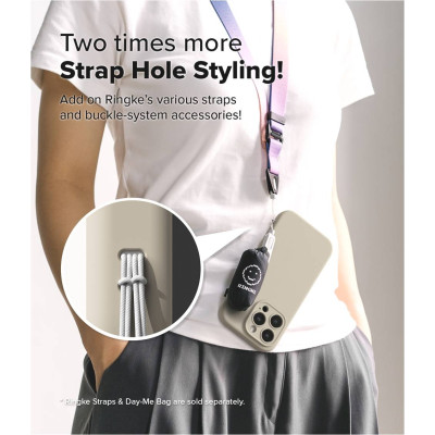 Ανθεκτική MagSafe Θήκη Σιλικόνης - Apple iPhone 16 Pro Max - Ringke Silicone Magnetic - Stone (8809961789663)