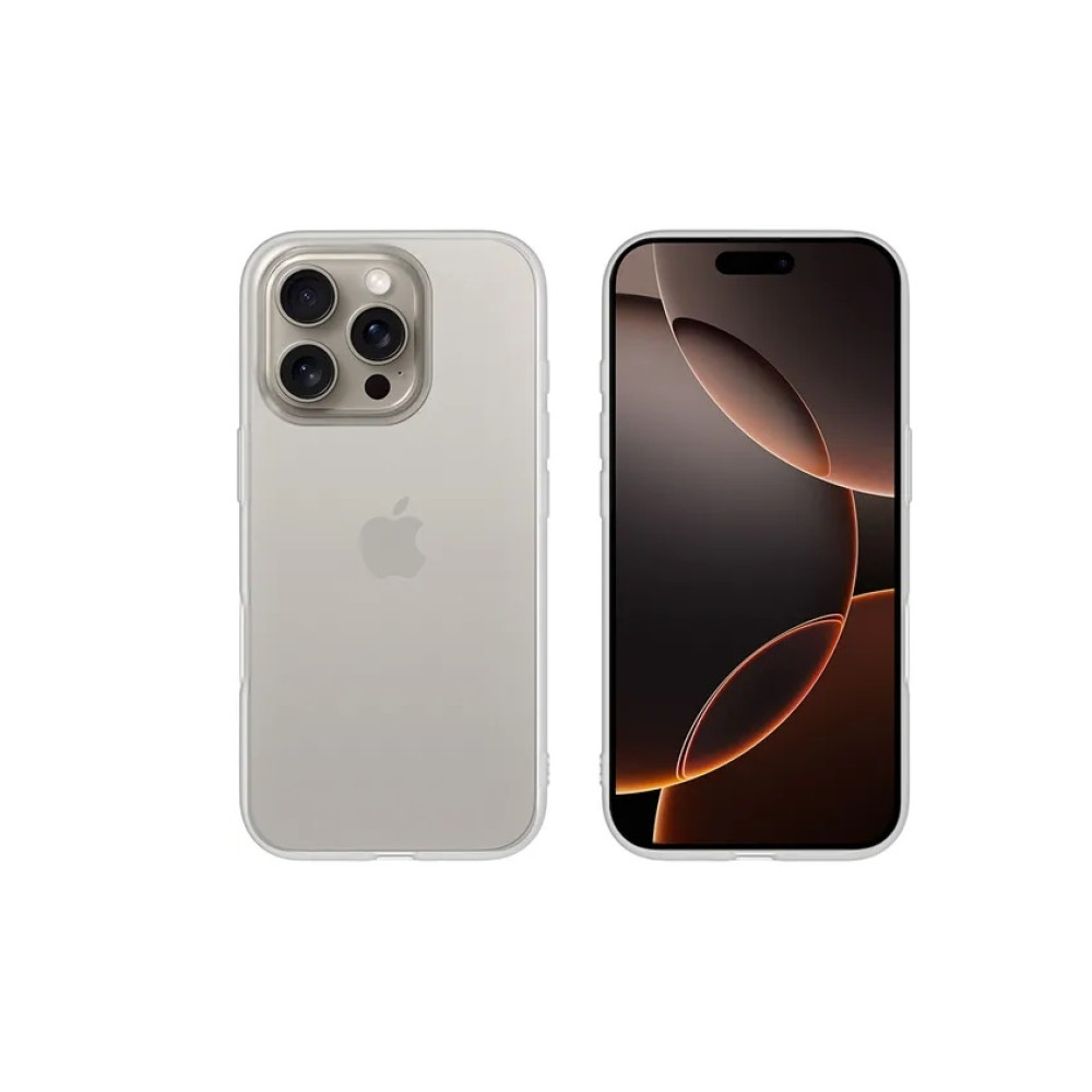 Θήκη & Αντιχαρακτικό Γυαλί Προστασίας Apple iPhone 16 Pro Max - Vivid Set Gelly Case Σετ Διάφανη Σιλικόνης & Full Face Tempered Glass Οθόνης - Transparent / Black (VIGELLY498GLASSBK)
