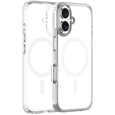 Θήκη Apple iPhone 16 - Vivid MagSafe Hybrid Case Διάφανη με MagSafe - White (VIMAGACR496WT)