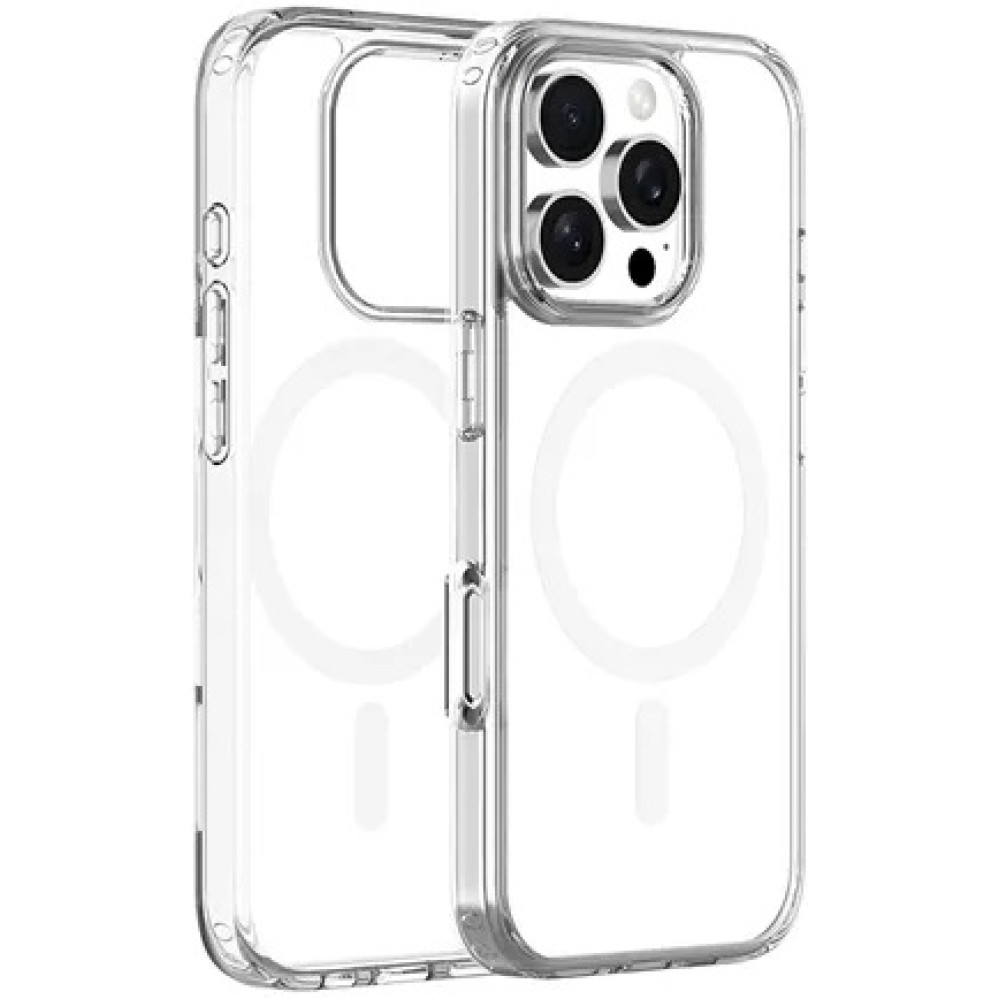 Θήκη Apple iPhone 16 Pro - Vivid MagSafe Hybrid Case Διάφανη με MagSafe - White (VIMAGACR497WT)