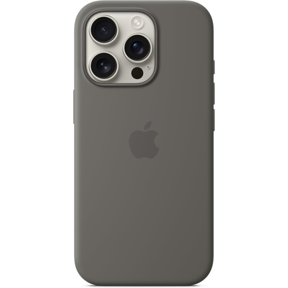 Θήκη Apple iPhone 16 Pro - Official Apple Silicone Case Σιλικόνης με MagSafe - Stone Gray (MYYL3ZM/A)