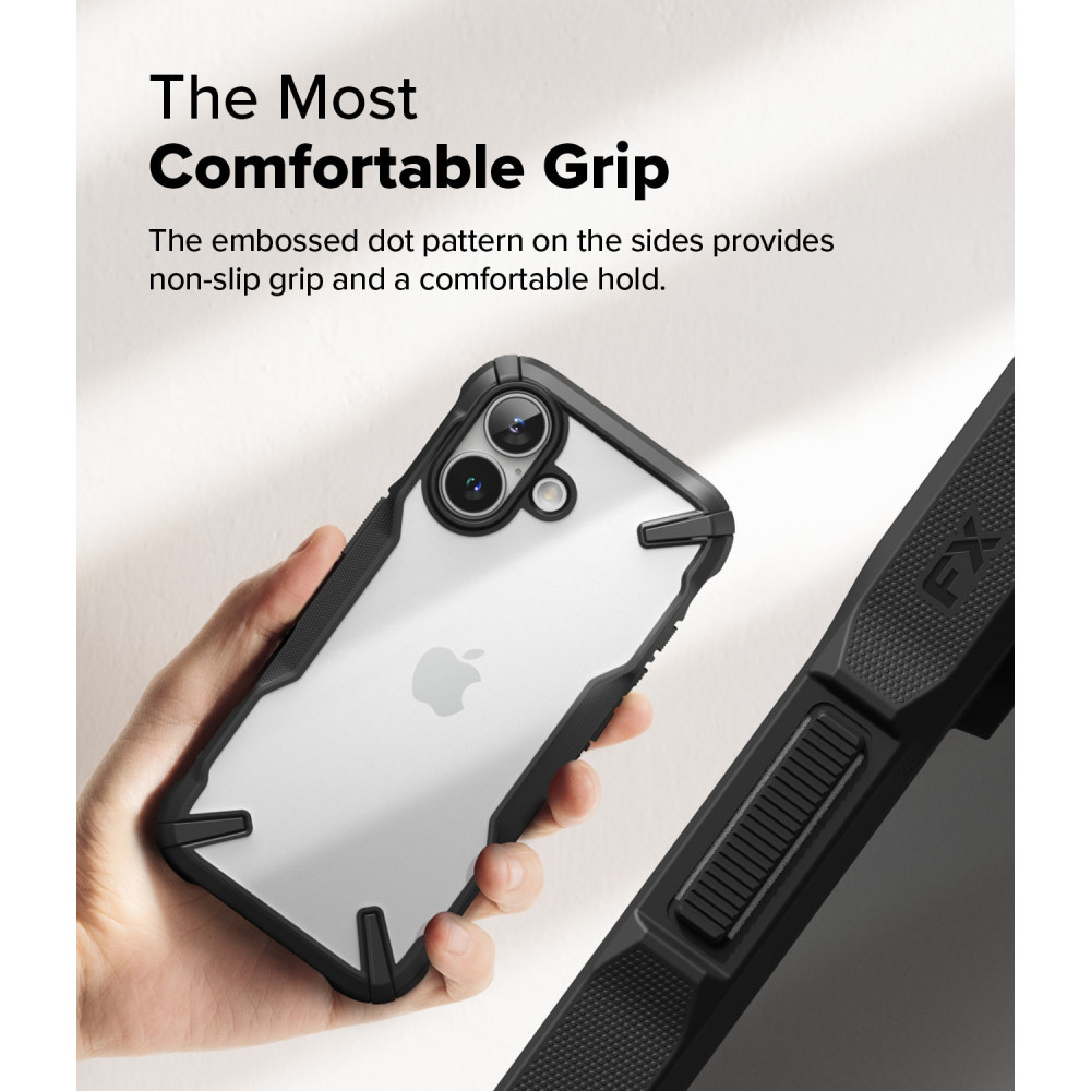 Θήκη Apple iPhone 16 - Ringke Fusion X Σκληρή - Black (8800274960473)